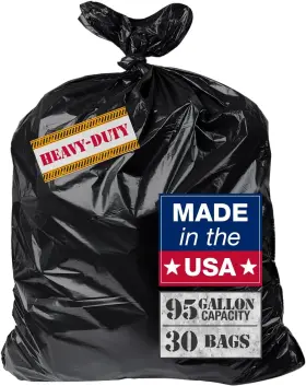 Tv95 Maximite 95 96 Gallon Heavy Duty Trash Bags 30 Count Large Black