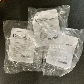 32637 Mckesson 3 Oxygen Adult Contoured Tip Cannulas On 7ft Tubing Sealed #32637