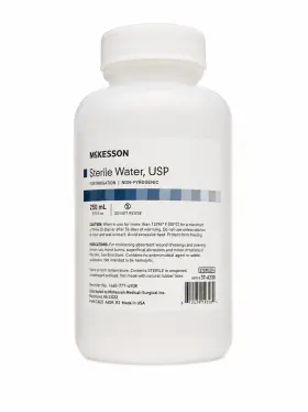 37-6230 Mckesson Sterile Water Usp Irrigation 250 Ml Non-pyrogenic