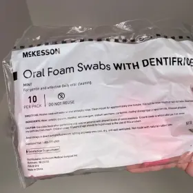4834 Mckesson Oral Swabs Dentifrice Pink Foam Tip 7 Packs Of 10 70 New Sealed
