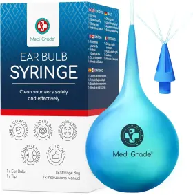 Ebs01 Medi Grade Ear Bulb Syringe - Effective Wax Removal Tool With Add-on