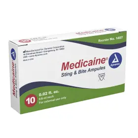 Ir-bee60200-10-em Medicalmartbymail Dynarex Insect Sting Swabs - 10 Swabs/box Boxes Ms-60200 First Aid Kits