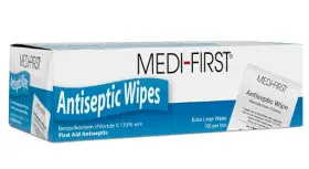 D0102hsvnvj Medique First 21433 Antiseptic Wipes 100 Per Box