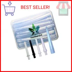 Medisential 313045663674 Enema Bucket Bag And Bulb Kit Nozzle Tips Box Of 12 - Assortment Hard Soft