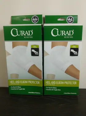 Medline 884389104814 2 Pack Curad Heel And Elbow Protector Universal Knit Design Brand New