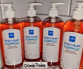 Medline 888277349493 Lot Of 3 Spectrum Clinical Medical Antibacterial Pump Hand Soap 16oz