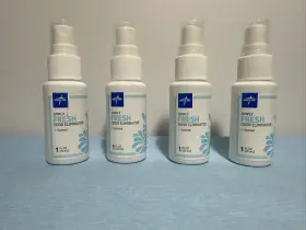 Crr107010 Medline Simply Fresh Scented Odor Eliminator Spray Air Freshener 1oz Lot Of 4