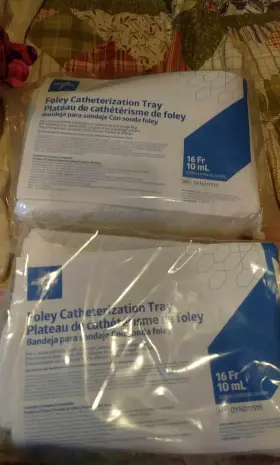 2xmedline Medline Dynd11519 Foley Catheter Tray 16fr - 10ml Sterile Sealed Exp 08/28/27