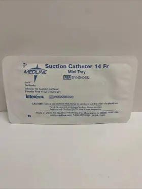 Dynd40982 Medline 11 New Sealed Suction Catheters 14 Fr Mini Tray Ref Lot Of