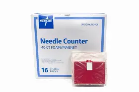 Dynjnc40f Medline Dyjnc40f Needle Counter 40 Ct Foam Magnet Sterile Box Of 16 Exp 5/2029