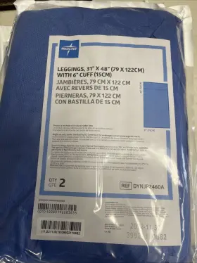 Dynjp2460a Medline Pack Of 2 Leggings 31 Inch X 48 With 6 Cuff Lot 3