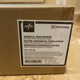 Dynjsm02 Medline 50-packs Surgical Skin Marker And 6 Inch Ruler Standard Tip Sterile