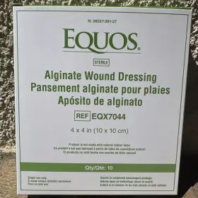 Eqx7044 Medline Equos Alginate Wound Dressing 4 Inch X Box Of 10