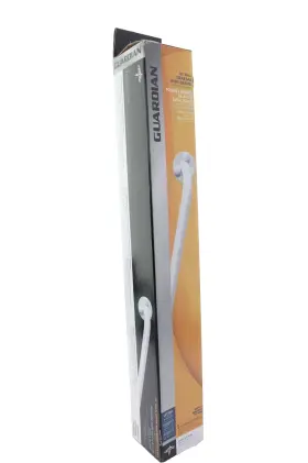 G87540m Medline - Guardian White Enamel Wall Grab Bar 18 Inch Long 300 Lb. Wt Cap