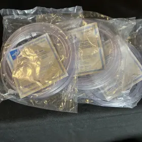 Hcs4511b Medline Lot Of 3 Clear Oxygen Tubing 7 Feet With Standard Connector Nib