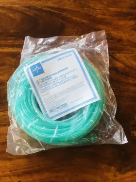 Hcs4525g Medline 25 Foot Green Crush Resistant Oxygen Tubing