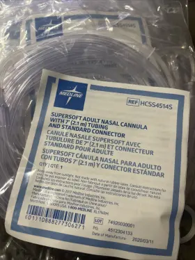 Hcss4514s Medline 7 Supersoft Adult Nasal Cannula With Tubing
