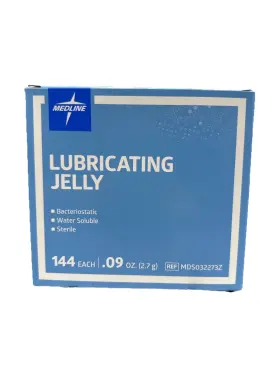 Mds032273z Medline Lubricating Jelly Water Soluble 0.09 Oz 144 Ct