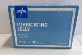 Mds032280 Medline Lubricating Jelly 150 Packages .17oz Sterile