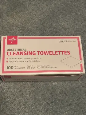 Mds094186 Medline Obstetrical Cleansing Towelettes Premoistened 100 Pack