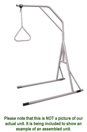 Mds500tpz Medline Bariatric Trapeze With Base 500 Lb. Weight Capacity 70 Inch Tall