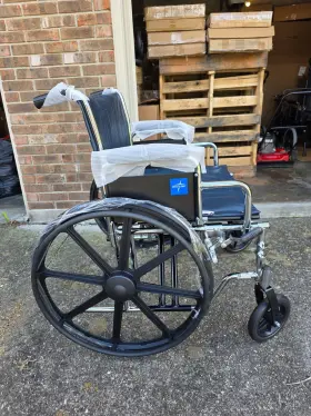 Mds5806900 Medline Bariatric Excel Extra-wide Wheelchair 24 Inch Seat
