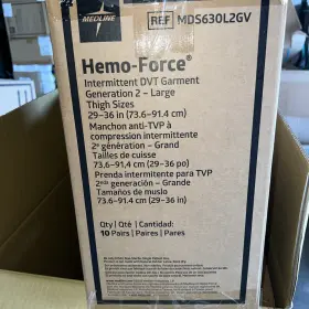 Mds630l2 Medline Hemo-force Intermittent Dvt Calf Sleeves - Medium 29-36 In Box Of 10