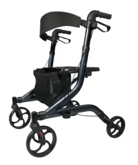 Mds86870anb Medline European-style Aluminum Rollator Navy Blue - Brand New