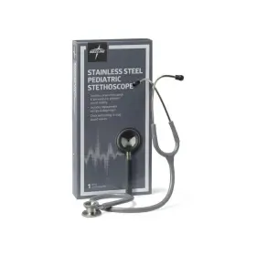 Mdss92200 Medline Stainless Steel Pediatric Stethoscope Gray Mds92200