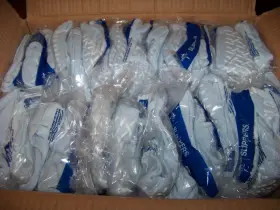 Mdt211216bi Medline Single Tread Slippers With Skid Resistant Soles Universal Sz Lt Blue 48 Pr