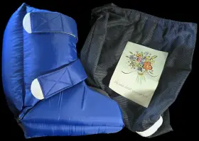 Mdt82650cs Medline Heel Raiser Pro Ll Pain Protection Padded Boot Blue New In Pkg