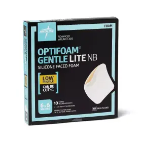 Msc2966nb Medline 10/bx Optifoam Gentle Lite Nb Dressing - 6x6