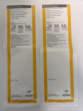 Msc32414 Medline 2 Sterile Bordered Gauze 4 Inch X 14