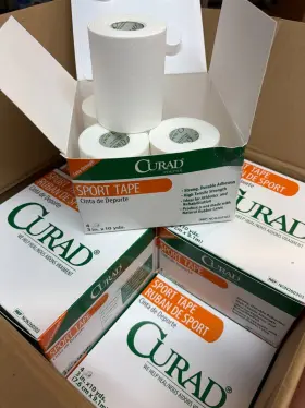 Non260303 Medline Case Of 48 Curad Ortho-porous Sports Adhesive Tape 3 Inch X 10 Yd