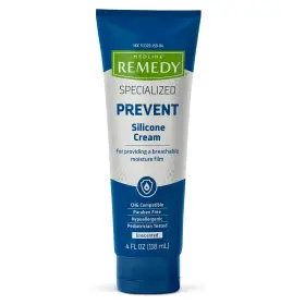 Msc092564h Medline Remedy Specialized Silicone Cream Unscented 4 Fl Oz Gentle Breathab