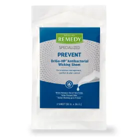 Mscwh219sh Medline Remedy Specialized Drigo-hp Antibacterial Wicking Sheet 10 Inch X 36 A