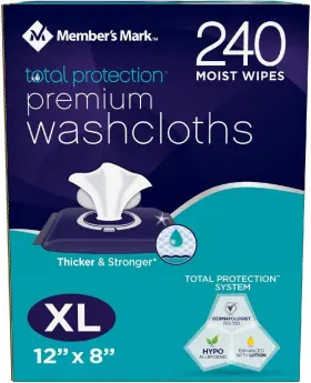 Members Mark 097727326728 Adult Washcloths 240 Ct
