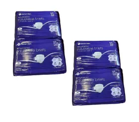 980303185 Members Mark Total Protection Unisex Mens/womens Briefs Medium 60 Count
