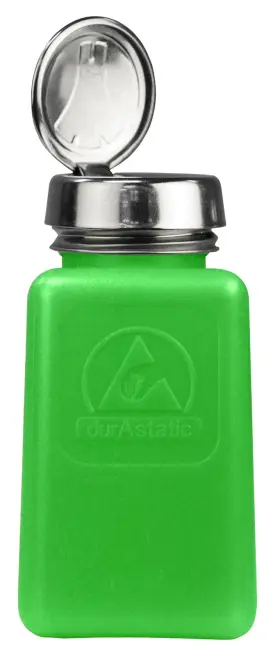 Mda-5288 Menda Esd Safe Liquid Dispenser Pump Bottle 6 Oz One Touch Hdpe/stainless Steel