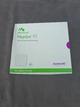 Ref211100 Mepilex 970279749 M Lnlycke Xt Medicazione In Schiuma Con Safetac Misura 10x10cm