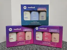 Method 843536110368 Lot Of 3 Bodywash/shampoo/conditioner - 2 Pure Peace/1 Simply Nourish