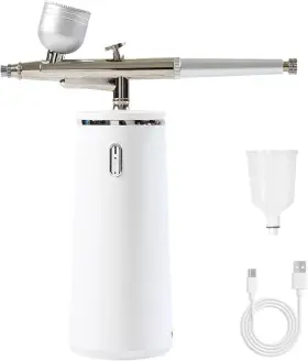 Qzyy-02 Microtree Nano Facial Steamer - Rechargeable And Portable High Pressure Face White