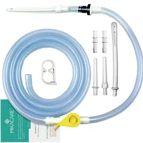 Mikacare 046708754524 Enema Tubing Pack For Bucket And Silicone Bag - Includes Clamp Stopcock 4 N