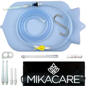 Mcare003l Mikacare Enema Bag Kit Clear Non-toxic Silicone. For Coffee And Water Colon C