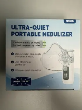 Mikiss 607604592681 Portable Nebulizer For Adults And Kids With Smart Led Display 3 Modes &