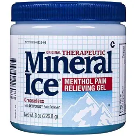 F26359 Mineral Ice Therapeutic Pain Relieving Gel 8 Ounce