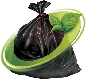 Mint-x 856174003312 Rodent Repellent Trash Bags 1.7 Mil 1 Count Pack Of 100 Black