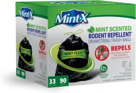 Mint-x 856174003732 Rodent Repellent Outdoor Home And 90 Count Pack Of 1 Black