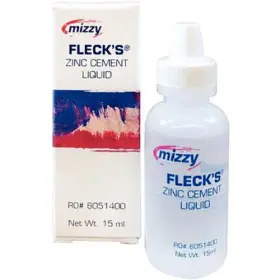 6051400 Mizzy Flecks 65355 Zinc Cement Liquid 15 Ml Bottle Exp. 2019