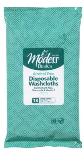 S-615 Modess 3 Packs Disposable Washcloths Enriched With Aloe Vitamin E
